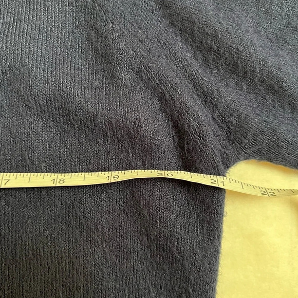 First Of A Kind Sweater One Size Real Reworked Vintage Dark Blue Long Sleeve - Picture 14 of 16